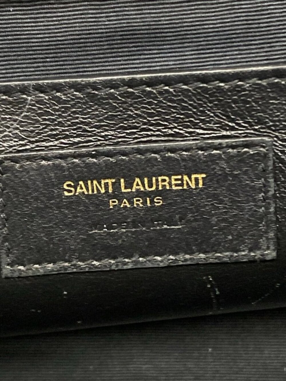 SAINT LAURENT PARIS Baby Tote Downtown 635346 Black Leather Handbag - Picture 13 of 15